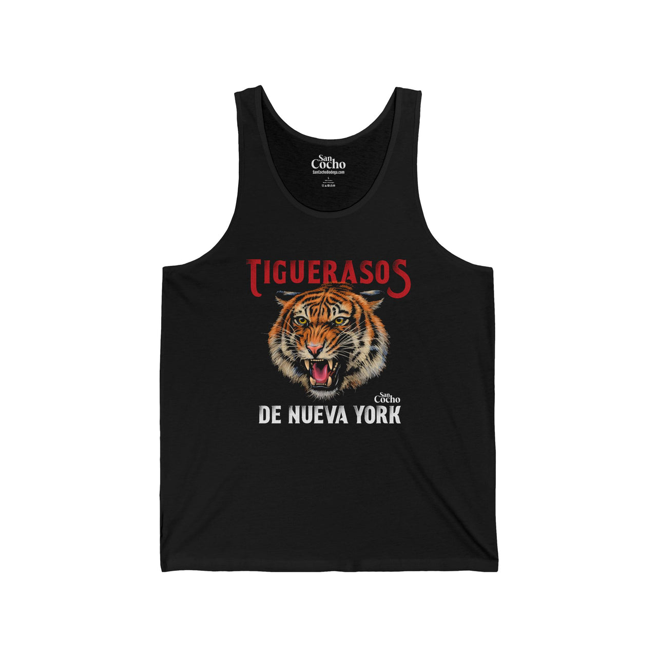 Tiguerasos De Nueva York Graphic Unisex Tank | Unique Design for Proud Latinos Tank-top