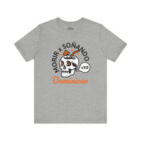 Thumbnail for Morir Soñando Skull Tee Dominican Summer Dream | Funny Spanish Slang Shirt