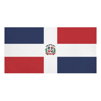Thumbnail for Dominican Republic Flag Beach Towel |  Luxe Mink-Cotton Blend