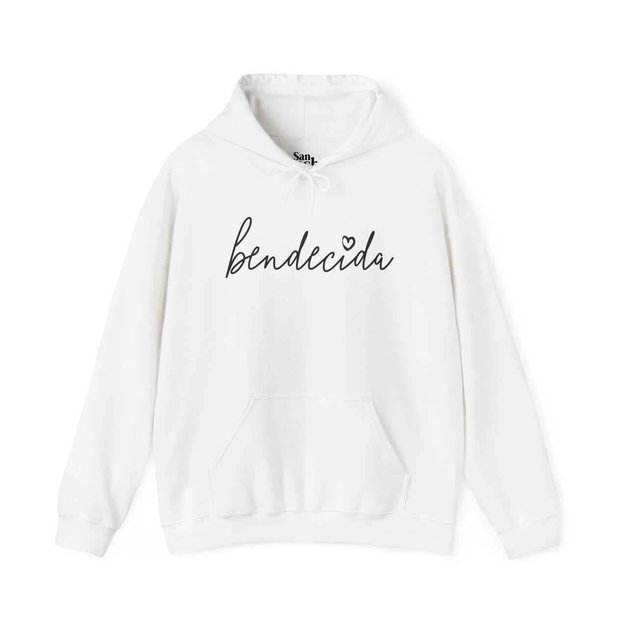 Bendecida Oversized Hoodie | Spanish Faith-Based Blessed Tee for Gratitude or Easter