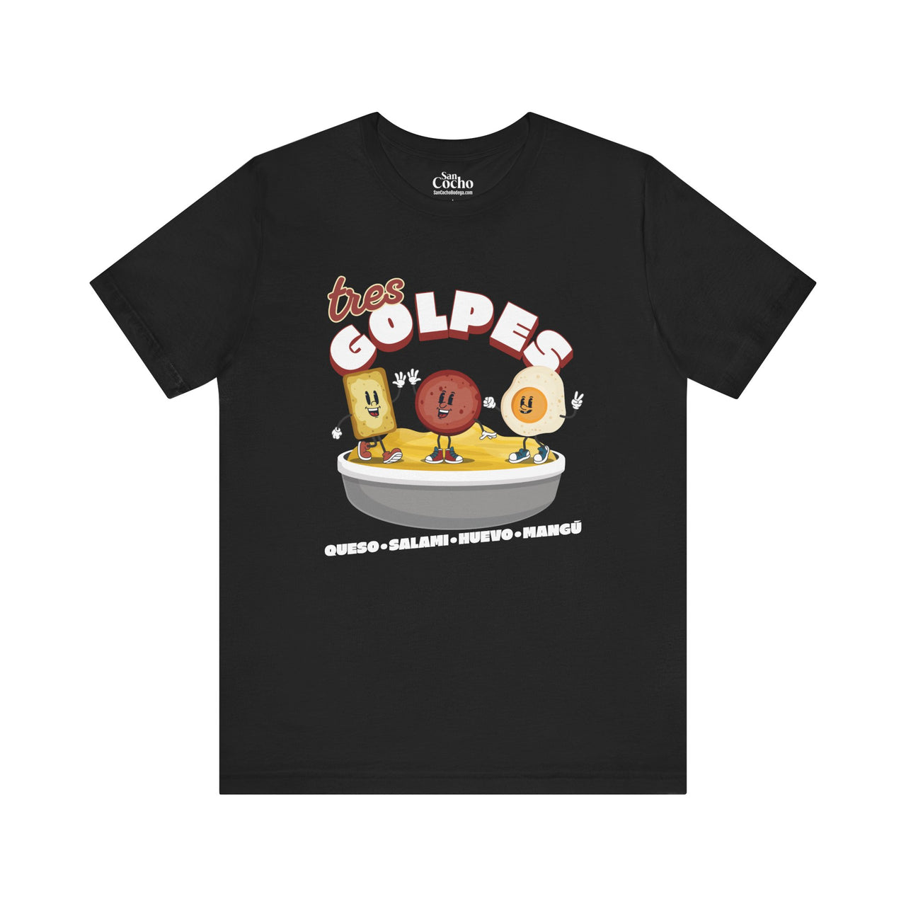 Tres Golpes Oversized Tee | Groovy Retro Mascots Shirt