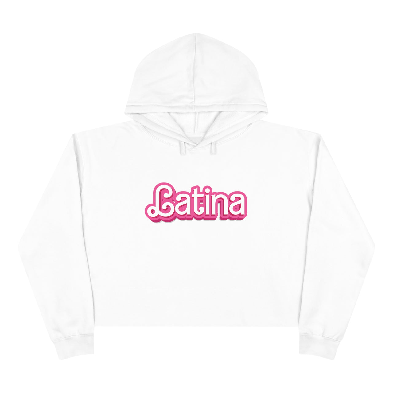 Latina Barbie Font Style Cropped Hoodie | Empowered Style