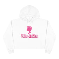 Thumbnail for Afro-Latina con Rollos Barbie Style Crop Hoodie | Afro Latina Pride