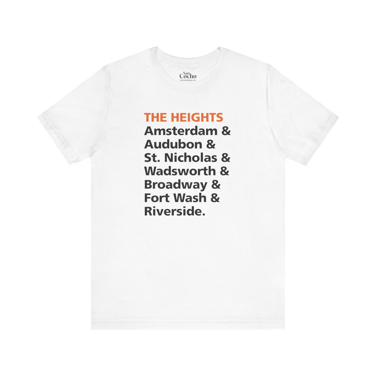 The Heights Streets Tee | NY Neighborhood Pride Shirt