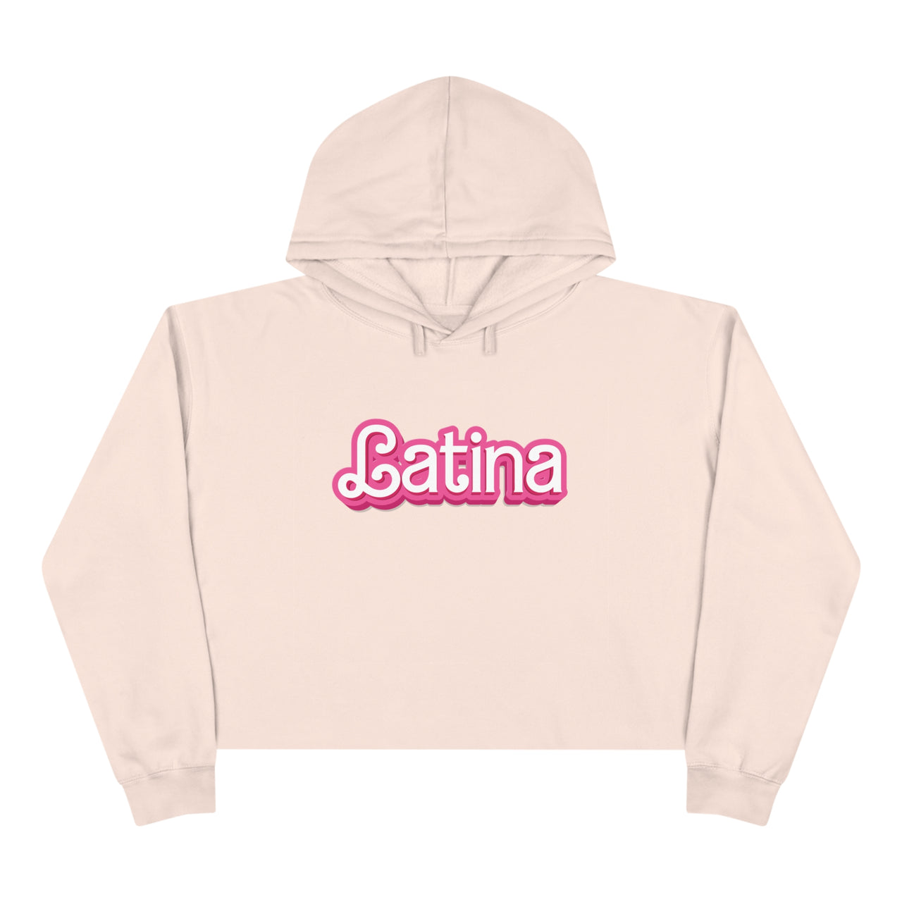 Latina Barbie Font Style Cropped Hoodie | Empowered Style
