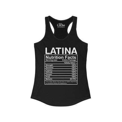 Latina Nutrition Facts Tank | Bold & Proud Tank-top