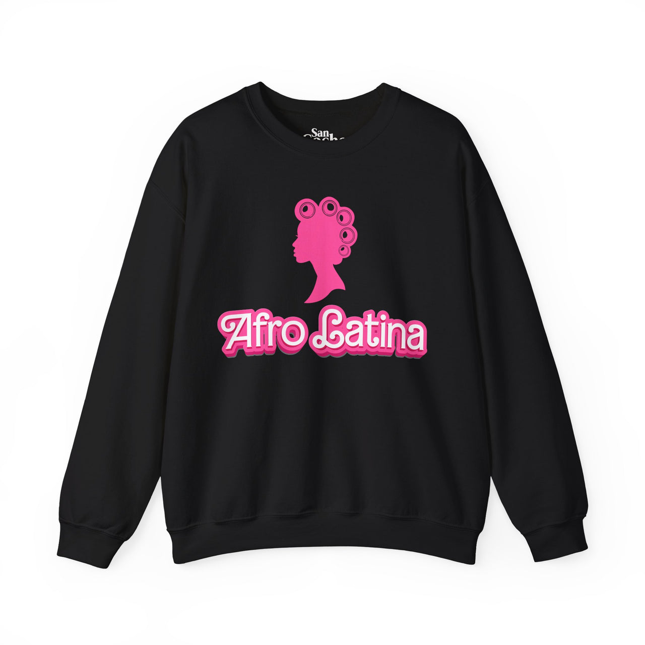 Afro-Latina Pride Latina Con Rollos Barbie Style Oversized Sweatshirt | Afro Latina Pride