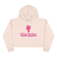 Thumbnail for Afro-Latina con Rollos Barbie Style Crop Hoodie | Afro Latina Pride