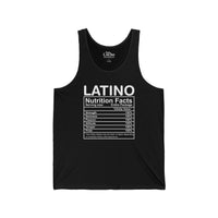 Thumbnail for Latino Nutrition Facts Unisex Tank | Strength Passion & Pride Tank-top