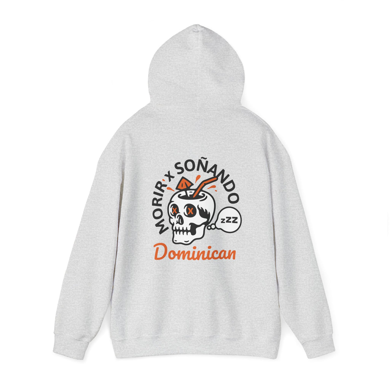 Morir Soñando Skull Oversized Hoodie | Dominican Summer Dream Funny Spanish Slang