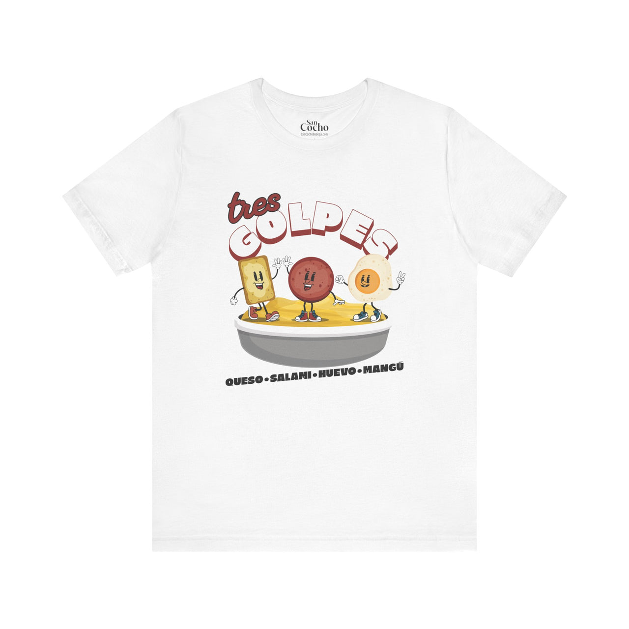 Tres Golpes Oversized Tee | Groovy Retro Mascots Shirt