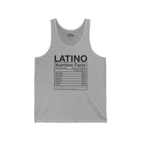 Thumbnail for Latino Nutrition Facts Unisex Tank | Strength Passion & Pride Tank-top