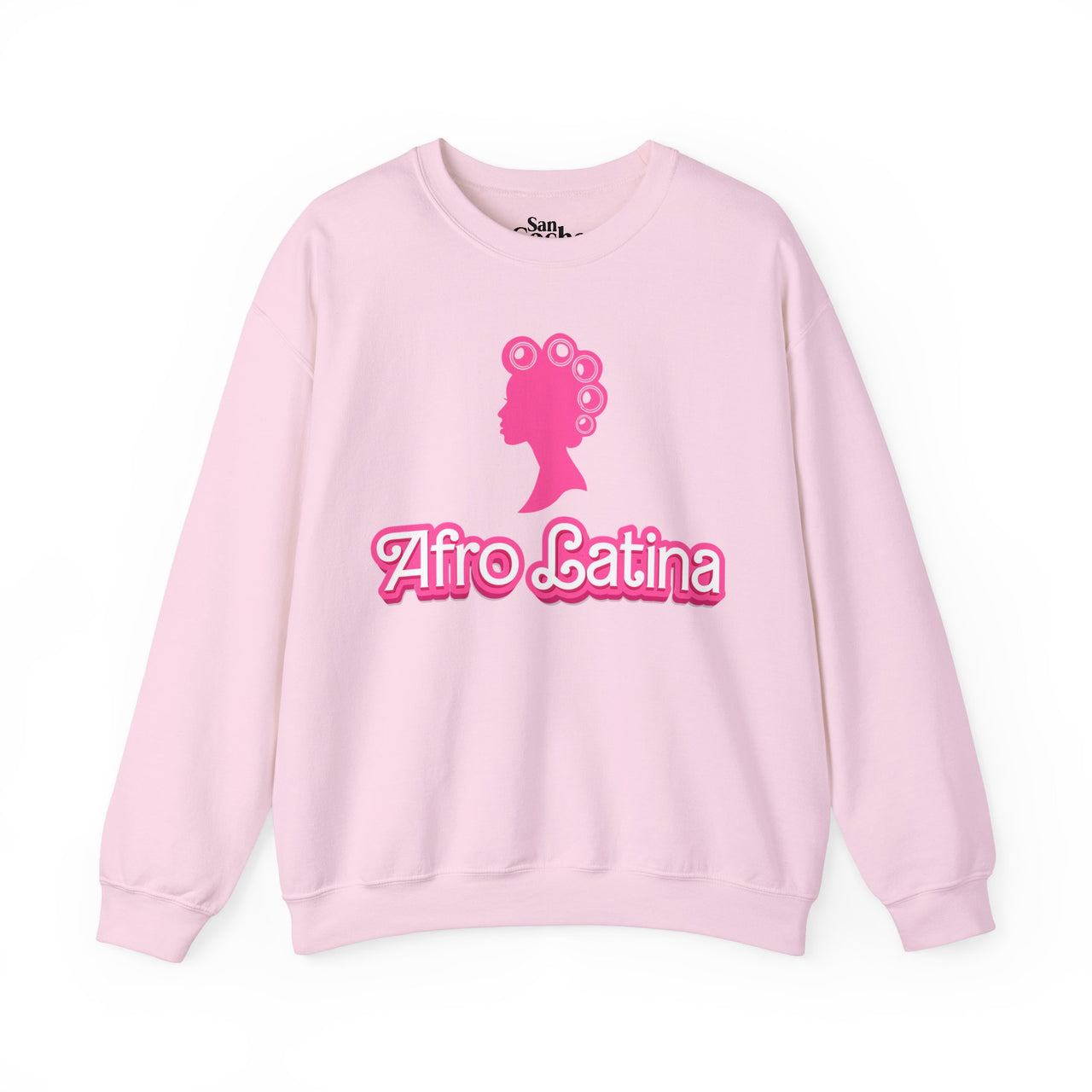 Afro-Latina Pride Latina Con Rollos Barbie Style Oversized Sweatshirt | Afro Latina Pride