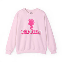 Thumbnail for Afro-Latina Pride Latina Con Rollos Barbie Style Oversized Sweatshirt | Afro Latina Pride