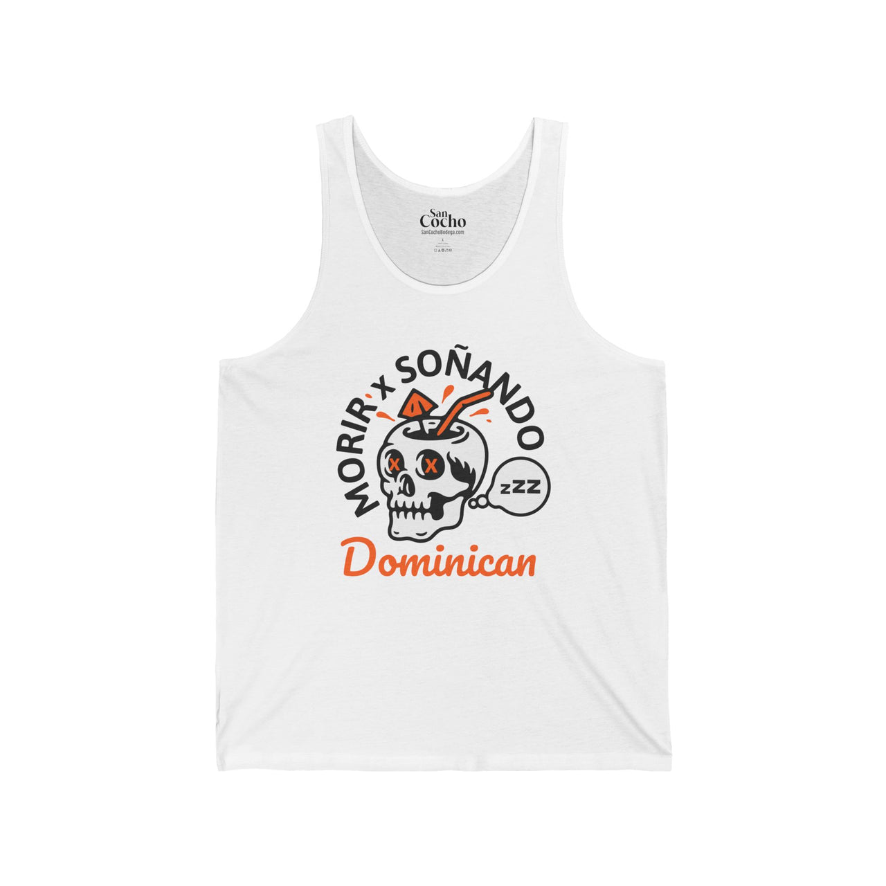 Morir Soñando Skull Unisex Tank | Funny Spanish Slang Tank-top