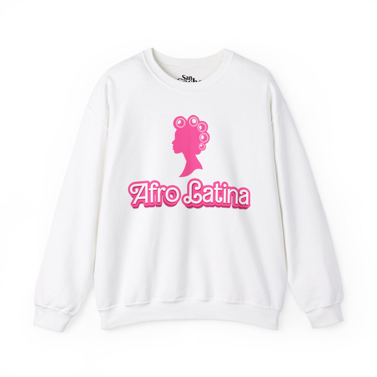 Afro-Latina Pride Latina Con Rollos Barbie Style Oversized Sweatshirt | Afro Latina Pride