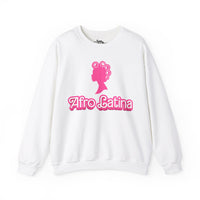 Thumbnail for Afro-Latina Pride Latina Con Rollos Barbie Style Oversized Sweatshirt | Afro Latina Pride