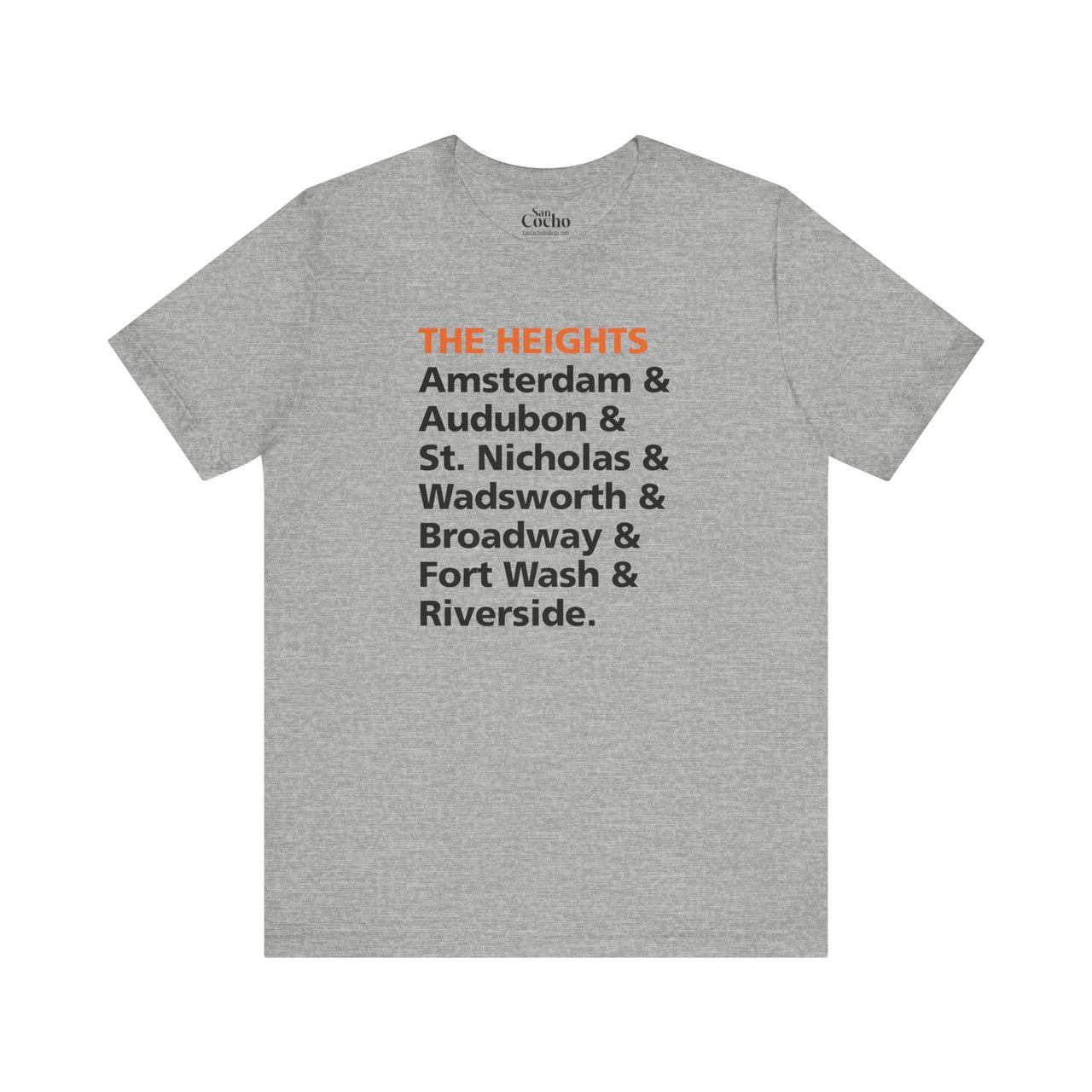 The Heights Streets Tee | NY Neighborhood Pride Shirt