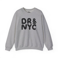 Thumbnail for Gray Gildan 18000 graphic crew neck sweatshirt with the letters 