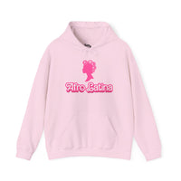 Thumbnail for Pink Gildan 18500 graphic hoodie with a Barbie con Rollos graphic and the words 