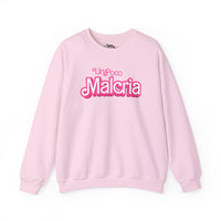 Thumbnail for Pink Gildan 18000 graphic crew neck sweatshirt with the words 