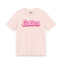 Thumbnail for A soft pink flat lay mockup of a graphic  Bella Canvas 3001 graphic tshirt with the words 