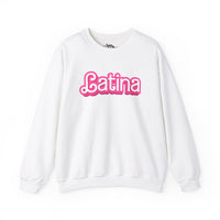 Thumbnail for White Gildan 18000 graphic crew neck sweatshirt with the words 