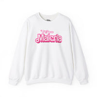 Thumbnail for White Gildan 18000 graphic crew neck sweatshirt with the words 